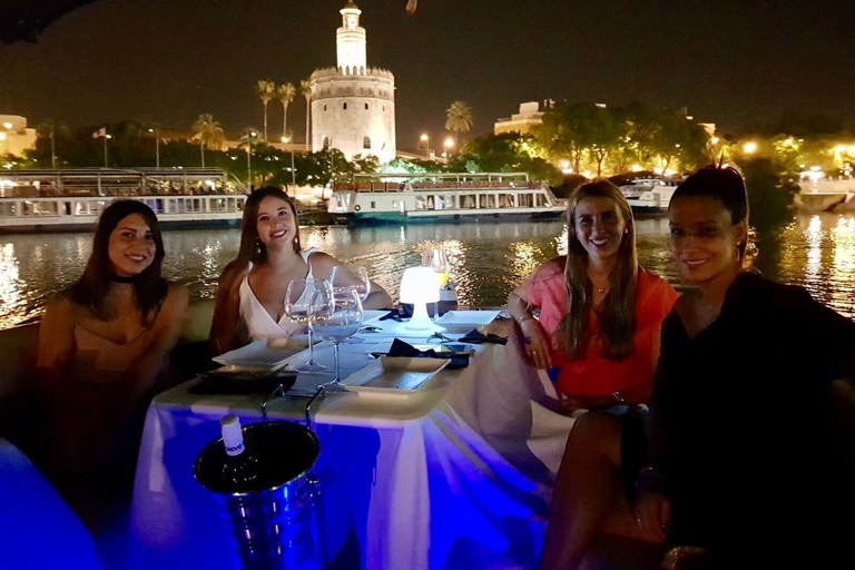 Sevilla: Exklusive Flussbootsfahrt mit TapasGruppentour