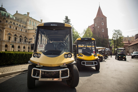 Krakow: City Tour of 3 Districts by Electric CarKrakow: Private 3-District Electric Car Tour