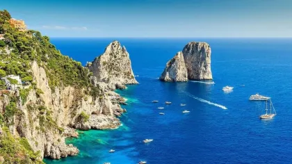 Von Amalfi aus: Li Galli und Capri Inseln Bootstour