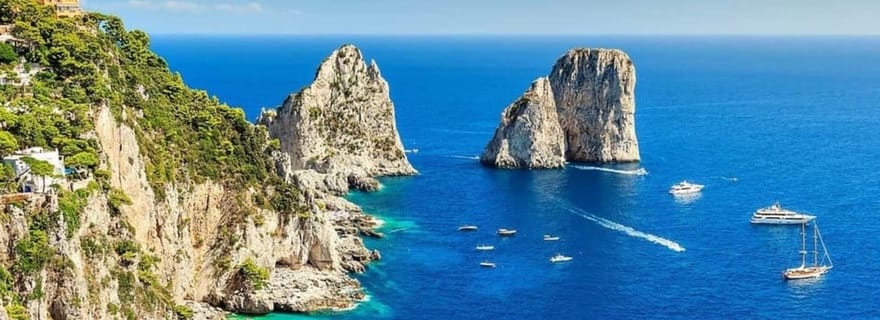 Depuis Amalfi : Li Galli et les îles de Capri en bateau