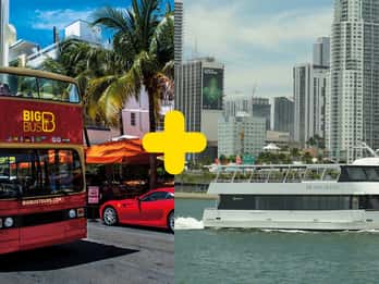 Miami: Halbtägige Open-Top-Bustour und 90-minütige Bootstour Miami: Halbtägige Open-Top-Bustour und 90-minütige Bootstour