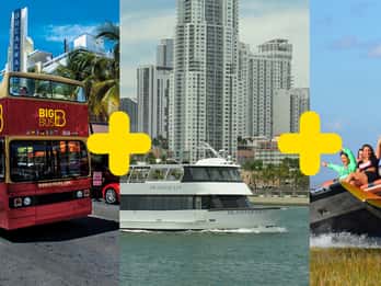 Miami: Big Bus-Kombiticket mit Everglades & Bootsfahrt Miami: Big Bus-Kombiticket mit Everglades & Bootsfahrt