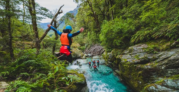 Queenstown: Routeburn Valley Canyoning Adventure with Lunch