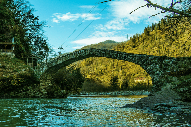 Cascada de Gonio Makhuntseti Degustación de vinos de la familia localMakhuntseti