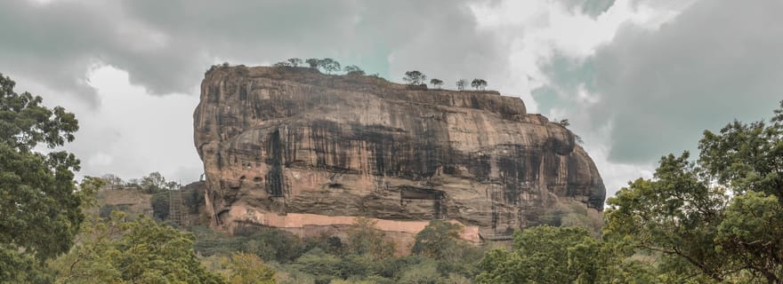 Depuis Dambulla : visite du rocher de Sigiriya, du village et de Minneriya