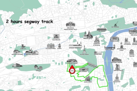 Praga: tour Segway en grupo reducido con transporte en taxiPraga: tour privado de 2 horas en Segway
