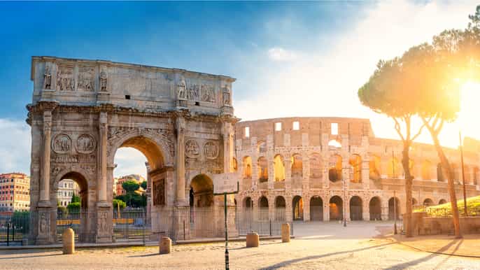 rome colosseum and appian way catacombs tour