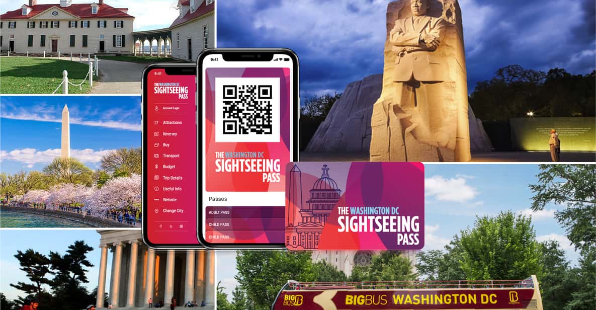 Washington DC: Sightseeing Pass with Attractions & Bus Tour