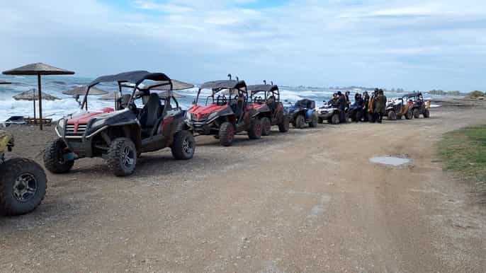 seaside and off road quad/utv safari in paphos