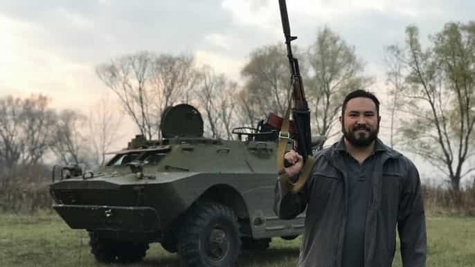 kiev brdm2 driving and gun shooting experience