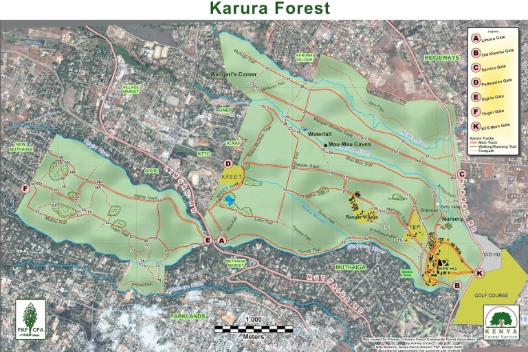 De Nairobi: randonnée nature dans la forêt de Karura