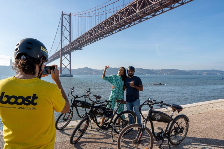 Lizbona: 3-godzinna wycieczka rowerowa nad rzeką do BelémLizbona: 3-godzinny rower elektryczny po niemiecku