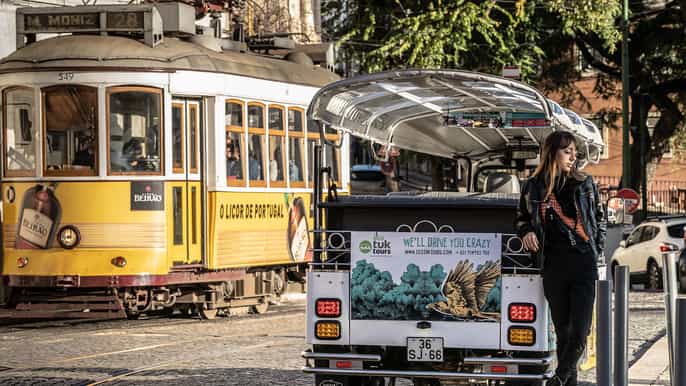 lisboa rota do bonde histórico 28 de tuktuk por 2 horas
