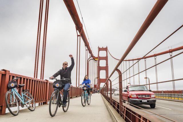 San Francisco: Golden Gate Bridge und Sausalito Radtour