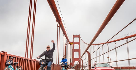 San Francisco: Golden Gate Bridge und Sausalito Radtour