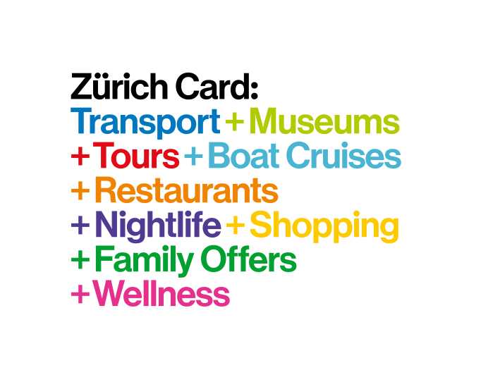 Zürich Card: sconti per attrazioni, trasporti e ristoranti