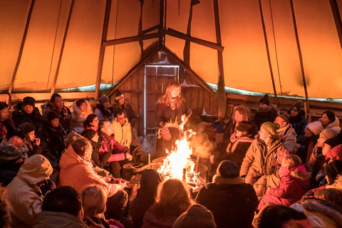 Tromsø: Alimentazione delle renne con possibilità di vedere l&#039;aurora borealeTromsø: cena al campo di renne in cerca dell&#039;aurora boreale