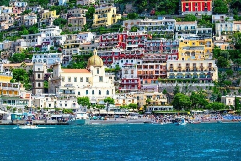 De Sorrente : excursion d'une journée en bateau à Positano et Amalfi