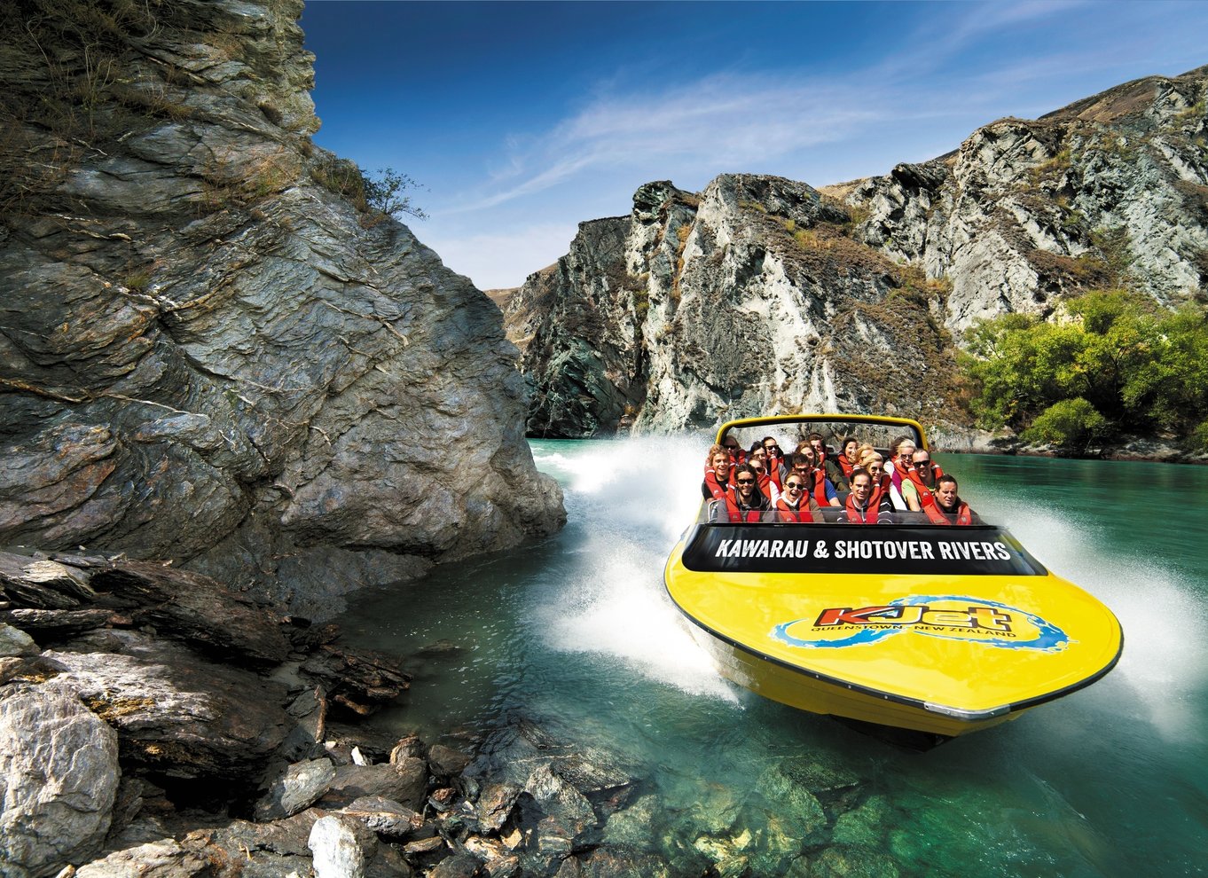 Queenstown: Shotover River og Kawarau River Jet Boat Ride