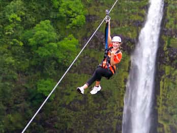 Big Island Hawaii: Zipline Adventure Tour in Akaka Falls Big Island Hawaii: Zipline Adventure Tour in Akaka Falls