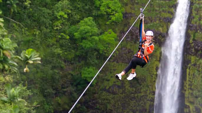 big island hawaii akaka falls zipline adventure tour