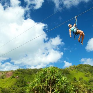 Kauai: aventura ecológica em tirolesa de 8 linhas em Poipu