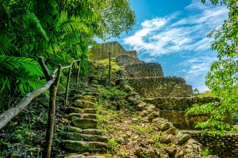 San Ignacio: Caracol Maya Ruinen & Wasserfall Tour mit Mittagessen