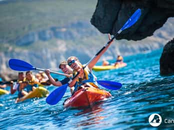 Sesimbra: Arrábida Naturpark Geführte Kajaktour