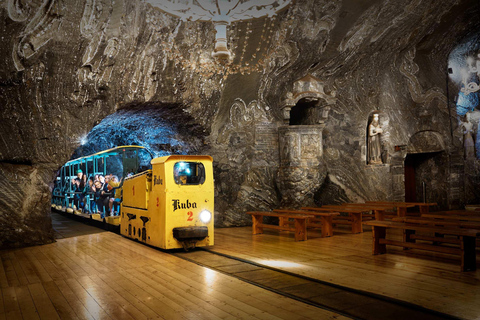 Krakow: Bochnia Salt Mine Tour, Underground Cruise & Pickup German tour from meeting point