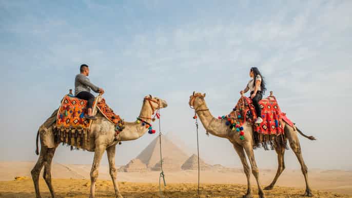 from cairo giza pyramids sphinx saqqara dahshur lunch