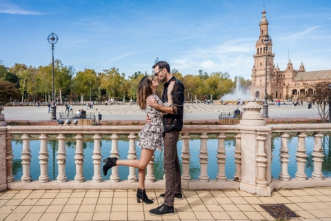 Sevilla: professionele fotoshoot op Plaza de España60-80 Fotoshoot op 3 locaties