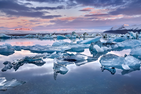 De Reykjavik Tour de 2 jours sur la côte sud avec Blue Ice CaveHébergement avec salle de bain privée