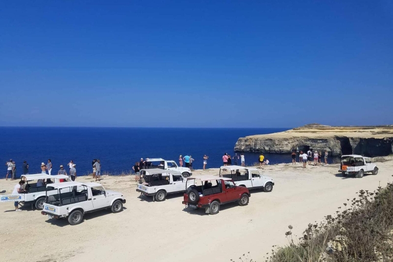 Gozo: jeepsafari van een hele dag met lunchbuffet en wijnEngelse rondleiding