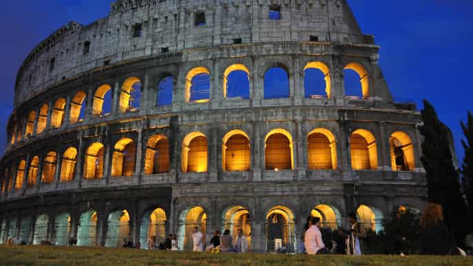 rome private night walking tour