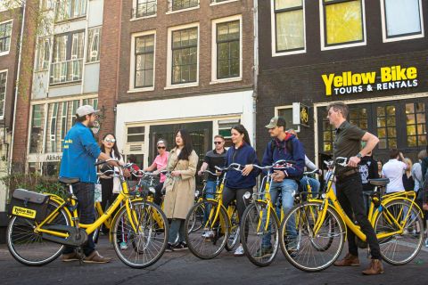 Amsterdam: 2-godzinna wycieczka rowerowa z przewodnikiem po najważniejszych atrakcjach miasta