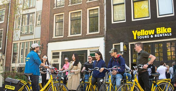 Amsterdam: 2-stündige geführte Stadtführung mit dem Fahrrad