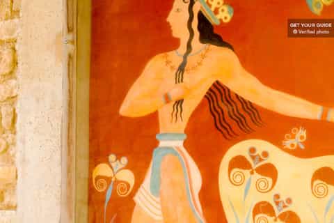 Knossos Palace Admission and Guided Walking Tour in German