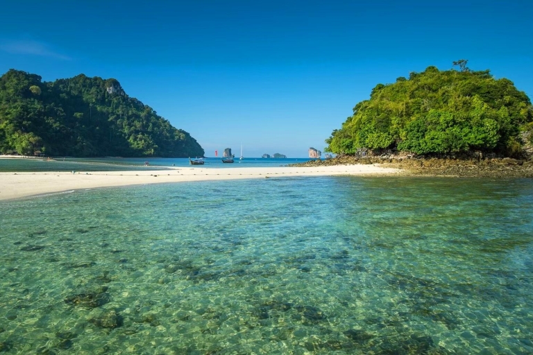 De Krabi: excursion de plongée en apnée dans les 4 îles en bateau rapideOption Coucher de Soleil Privé