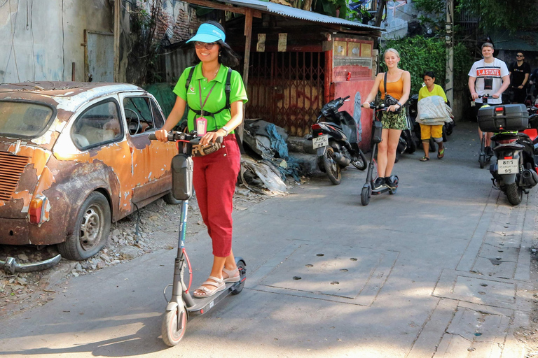 Bangkok: tour in scooter elettrico, attrazioni locali e cibo di strada