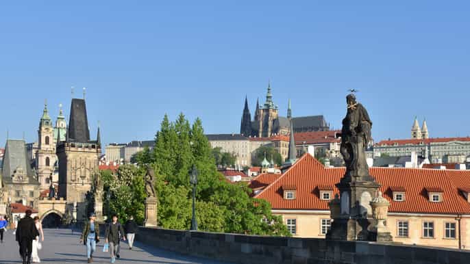 prague castle national museum and old town hall