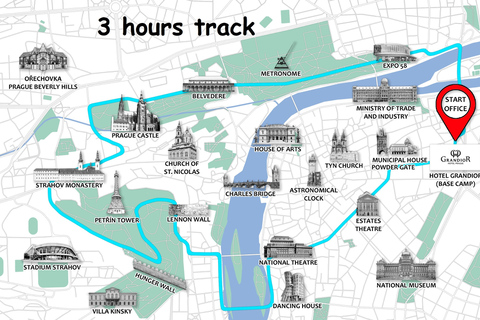 Prag: Privat elcykeltur med upphämtning på hotelletPrags höjdpunkter med el-cykel – 2 timmars privat rundtur