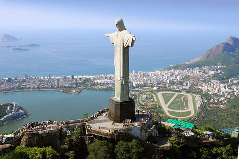 Rio: Cristo Redentor, Escadaria Selarón e Pão de Açúcar ao pôr do sol