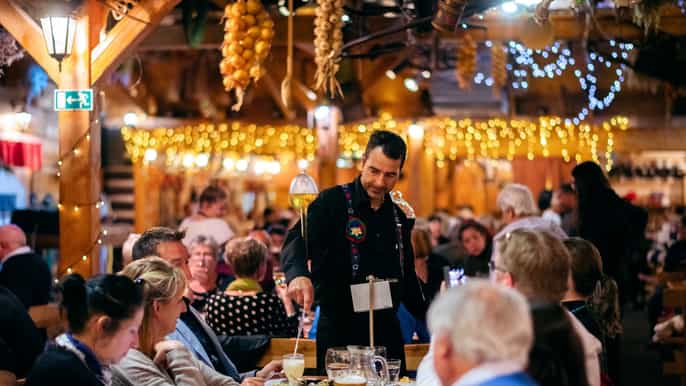 prague evening folklore garden party with traditional menu