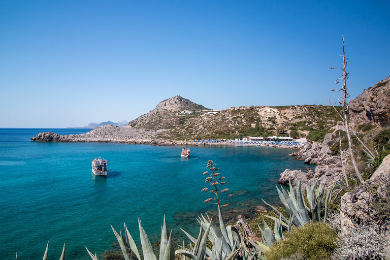 Rhodes : Croisière en semi-rigide avec boissons et 4 arrêts baignadeCroisière avec transferts depuis Kremasti, Ixia, Rhodes Town