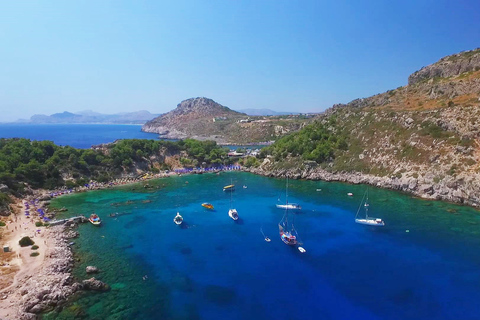 Rhodes: RIB Cruise with Drinks and 4 Swim Stops Cruise with Transfers from Kremasti, Ixia, Rhodes Town