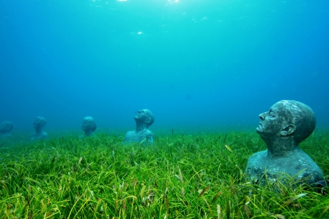 Cancún: museo subacuático y buceo en arrecifes