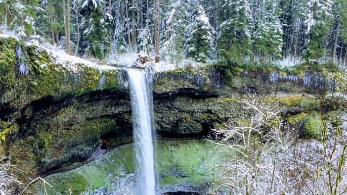 portland silver falls hike and wine tour