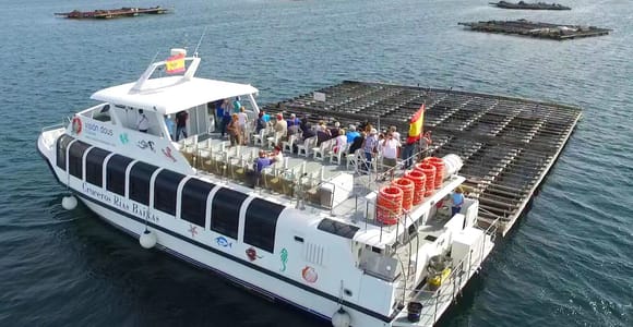Von Santiago: Tour zu den Rías Baixas mit Bootsfahrt und Weinkellerei