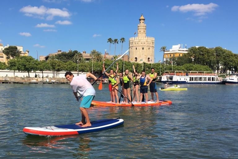 Sevilla: Sesión grupal de paddle surf gigante
