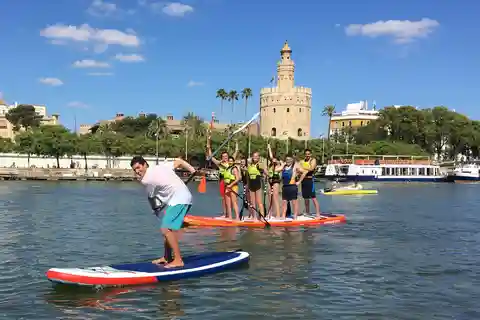 Sevilla: Kæmpe paddleboarding-session for grupper